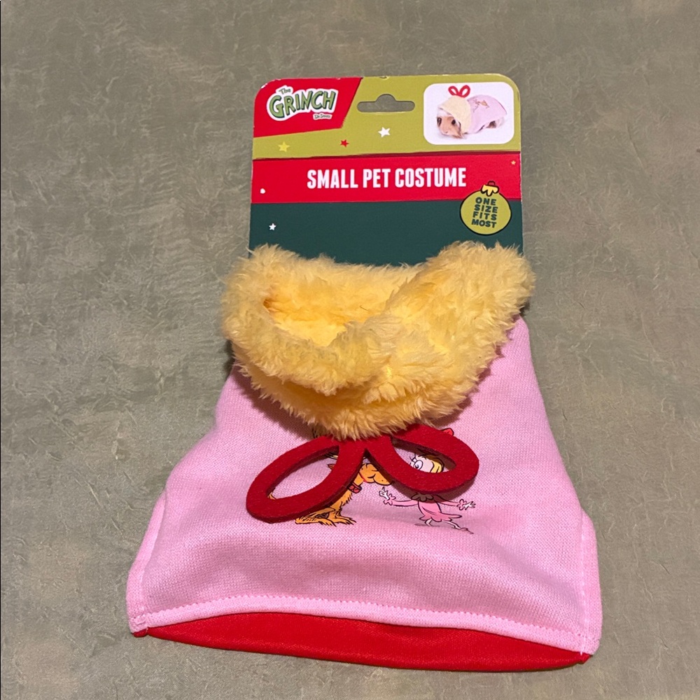The Grinch Pink and Yellow Small Pet Costume-NWT’s